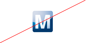 No use la “M” como un elemento independiente