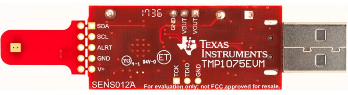 Schematic - Texas Instruments TMP1075EVM Digital Temp Sensor Evaluation Board
