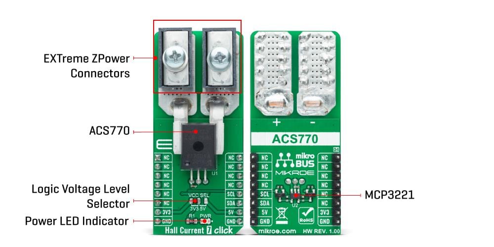 Block Diagram - Mikroe Hall Current 7 Click Block Diagram - Mikroe Hall Current 7 Click